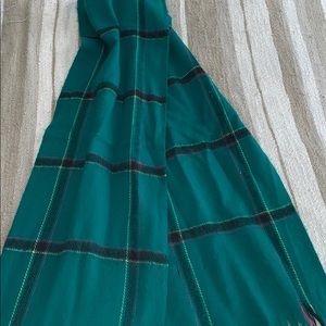 Cashmere feel plaid scarf